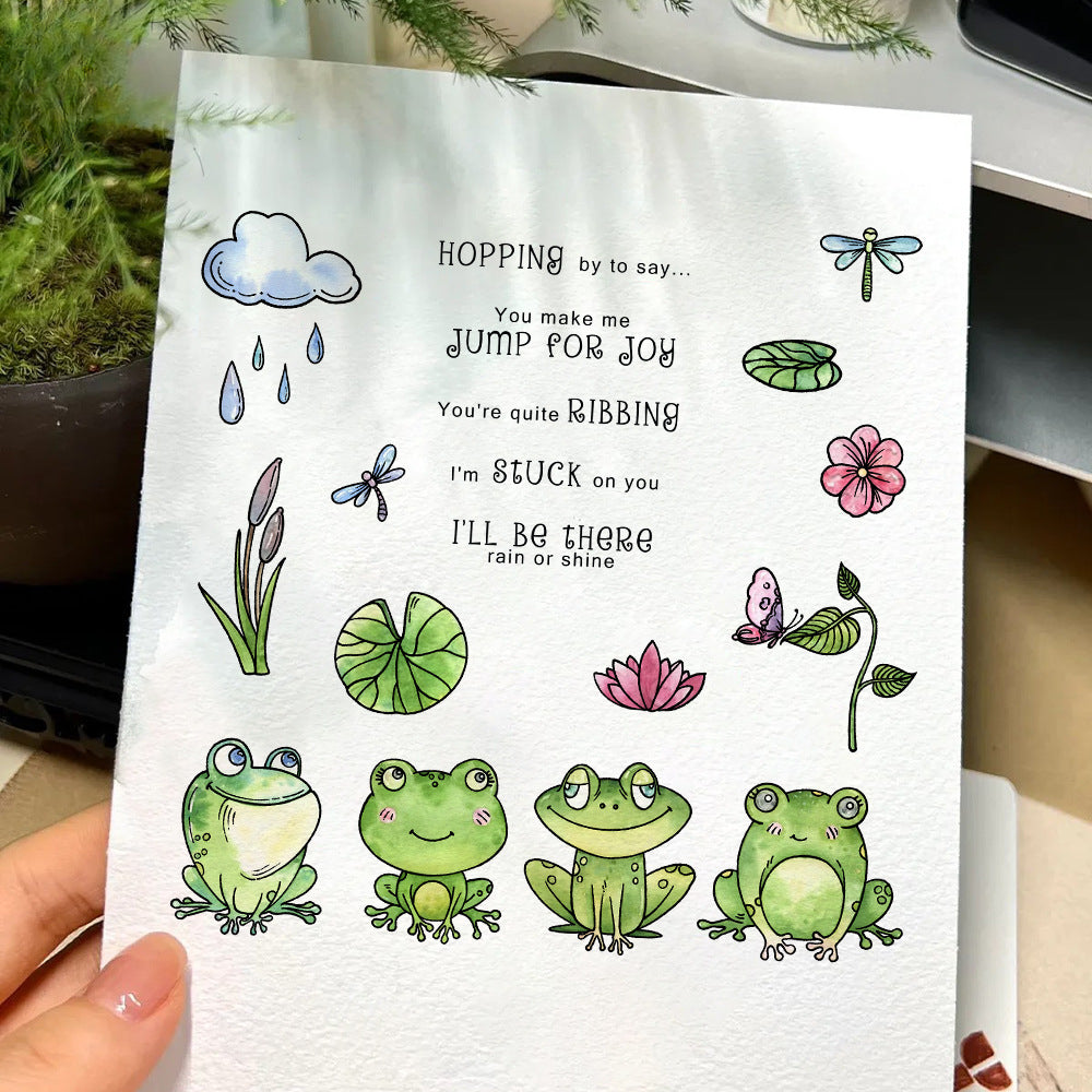 Cute Frog Dies & Stamps Set