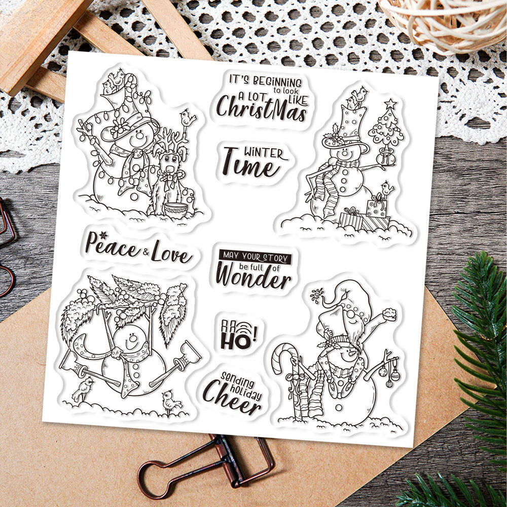 Christmas Snowman Dies & Stamps Set