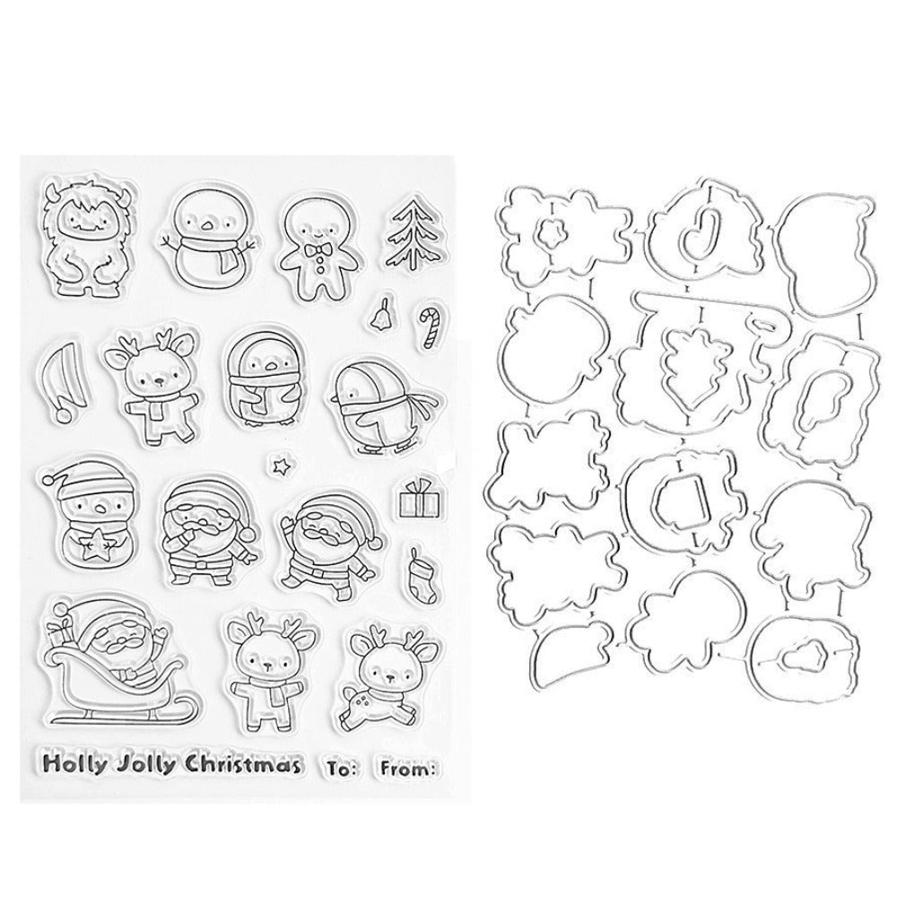 Christmas Animals Dies & Stamps Set