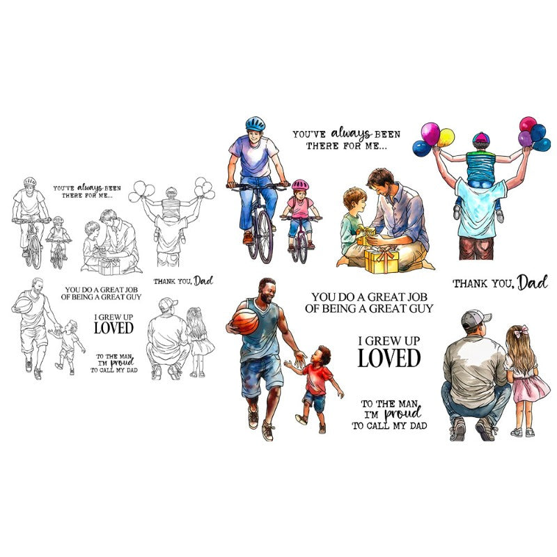 Father & Child Fun Time Dies & Stamps Set