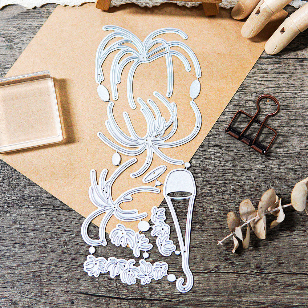 Hanging Basket Flowers Metal Cutting Dies
