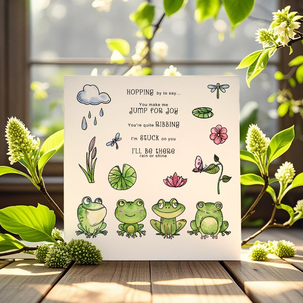 Cute Frog Dies & Stamps Set