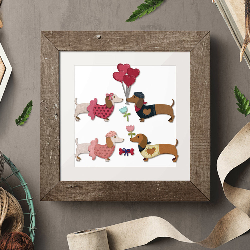 Valentine's Day Pet Dog Metal Cutting Dies