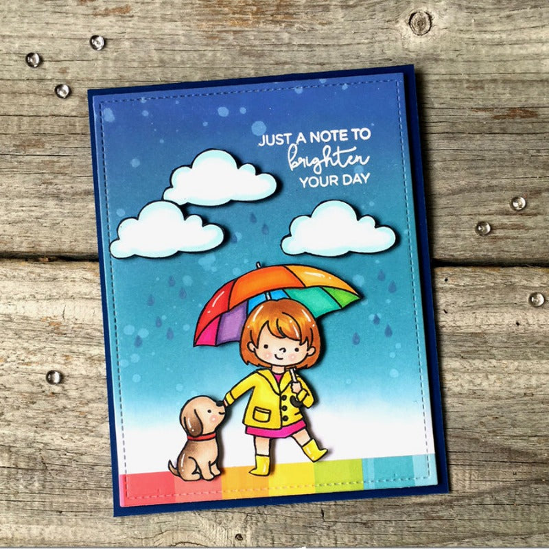 Little Rainy Girl Dies & Stamps Set