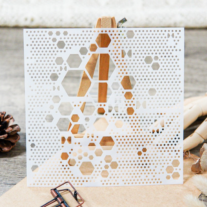 Hexagon DIY Painting Hollow Stencil