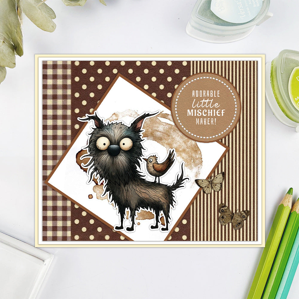 Furry Puppy Dies & Stamps Set