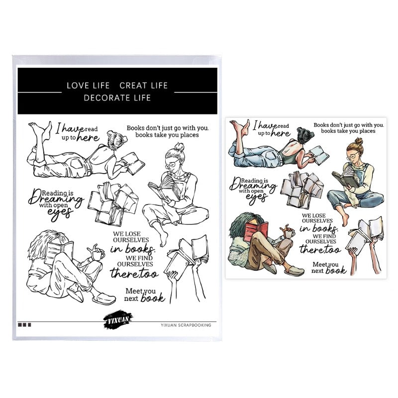 Women Who Love Reading Dies & Stamps Set