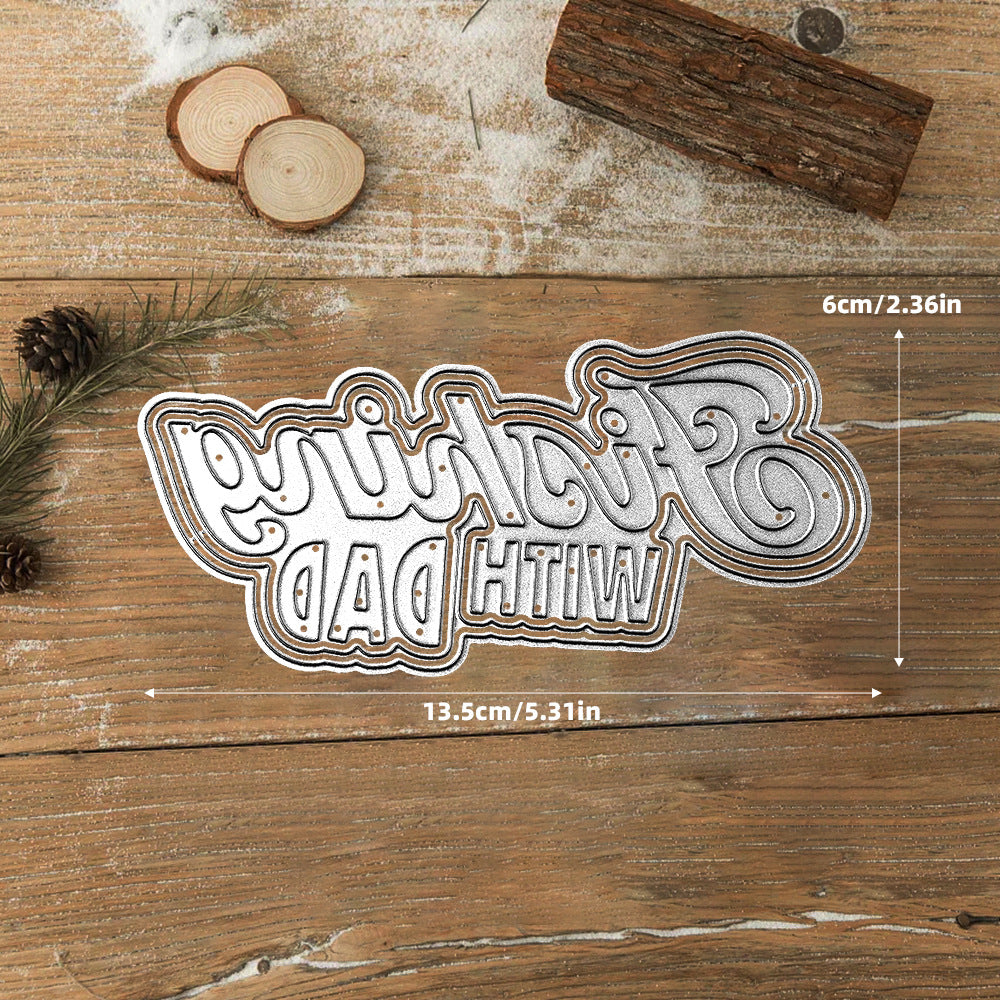 Father's Day Theme Metal Cutting Dies