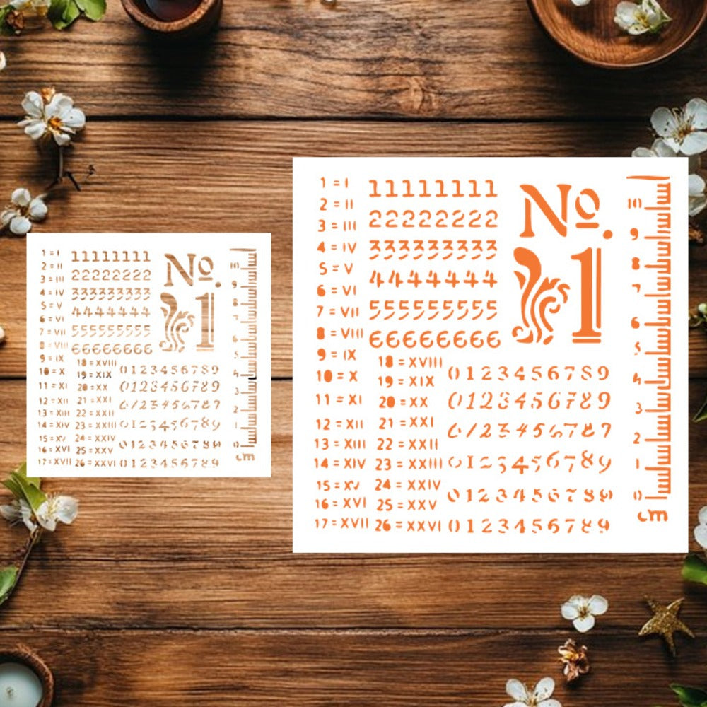 Numbers DIY Painting Hollow Stencil