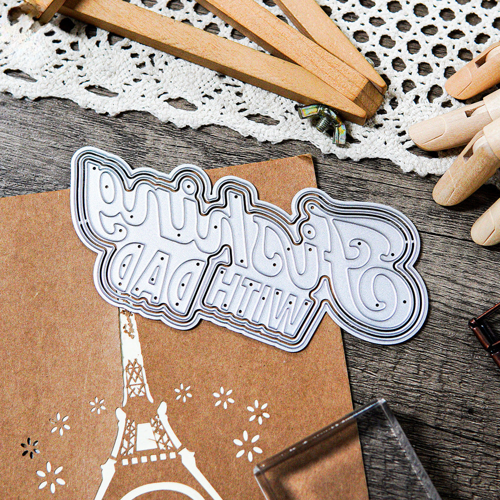 Father's Day Theme Metal Cutting Dies
