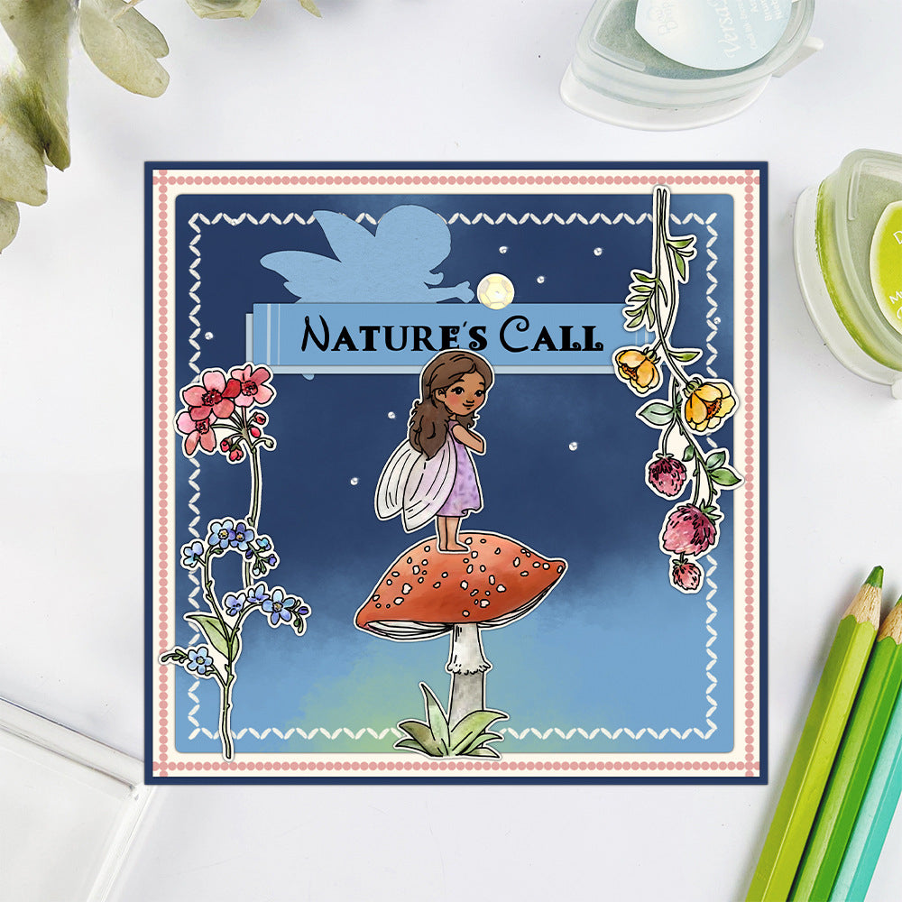 Fairy Flowers Dies & Stamps Set