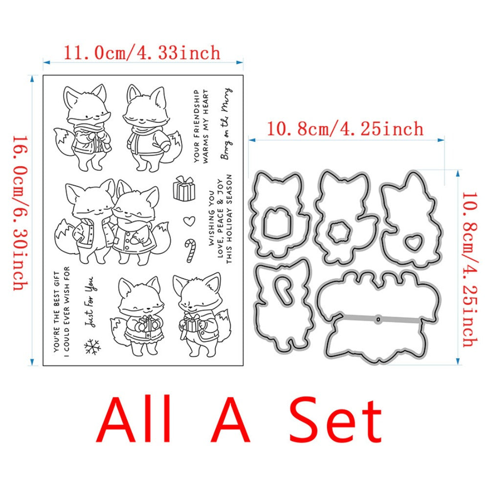 Christmas Animals Dies & Stamps Set