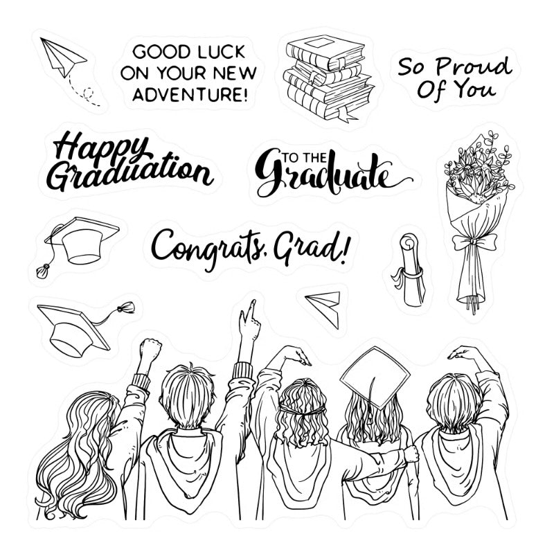 Bachelor Graduation Season Dies & Stamps Set