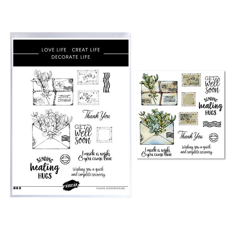 Cute Envelope Mailer Set Dies & Stamps Set