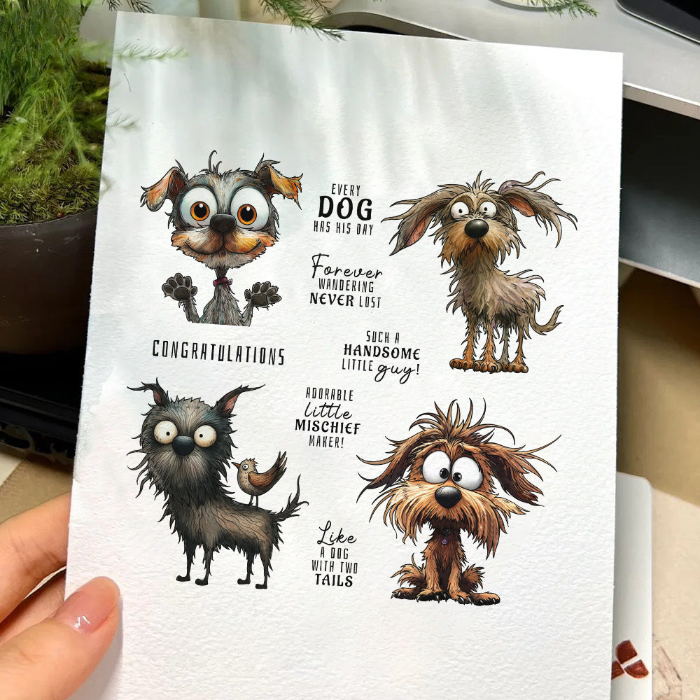 Furry Puppy Dies & Stamps Set