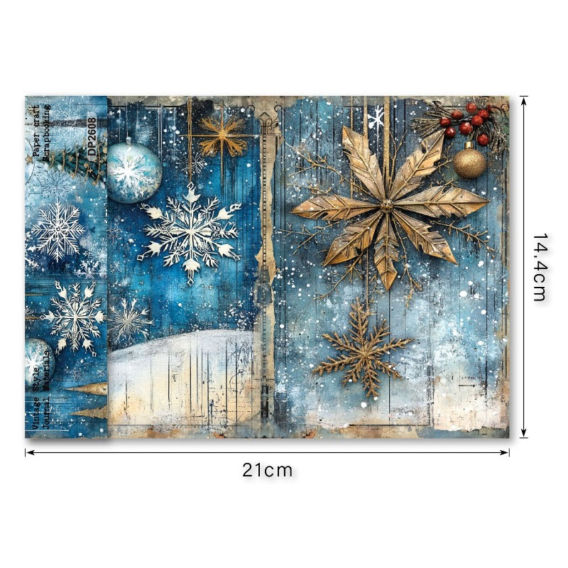 A5 Christmas Decorations Journal Scrapbook Paper