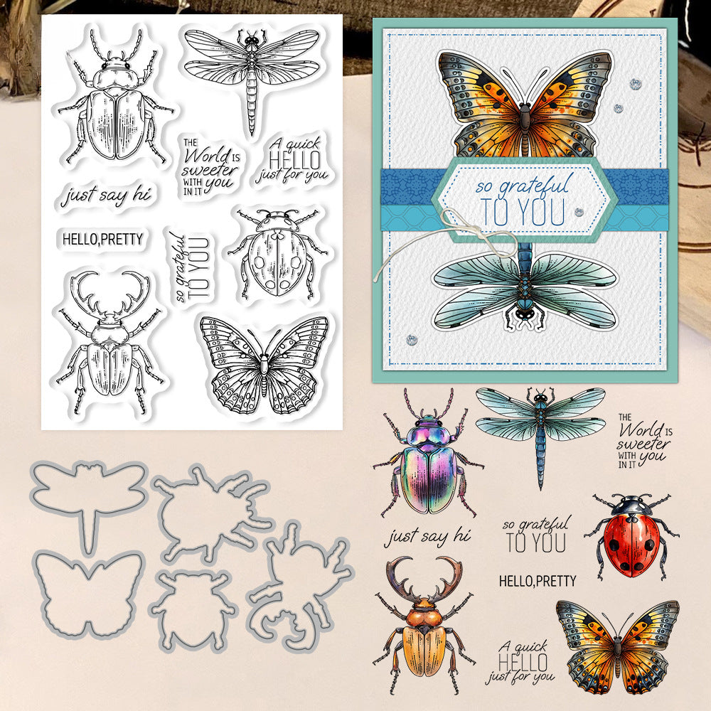 Insect Series Dies & Stamps Set