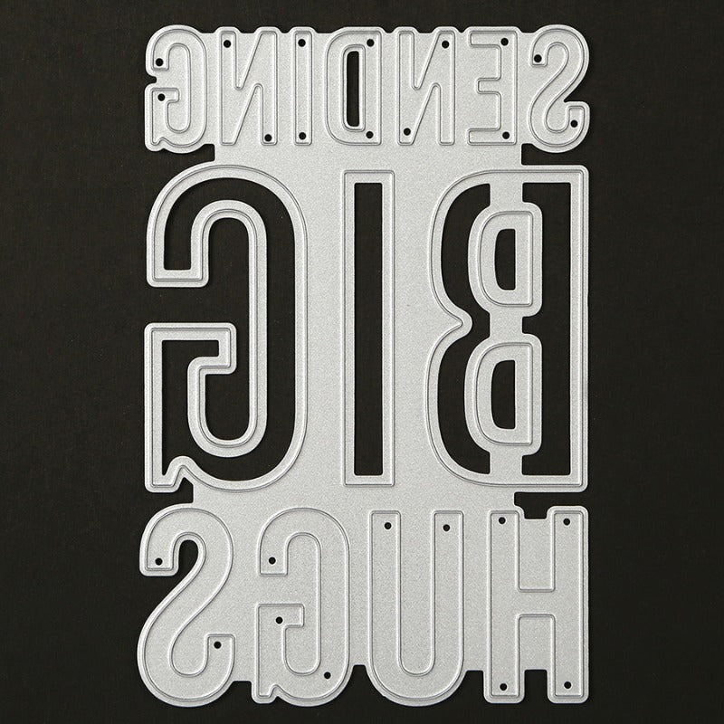 "Sending Big Hugs" Background Board Cutting Dies