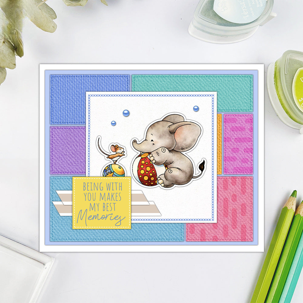 Happy Baby Elephant Dies & Stamps Set