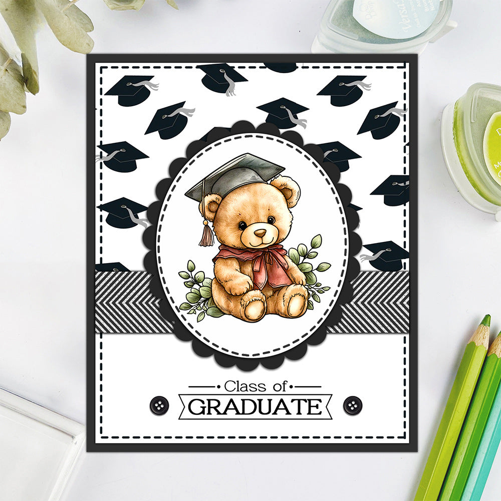 Graduation Season Bear Dies & Stamps Set