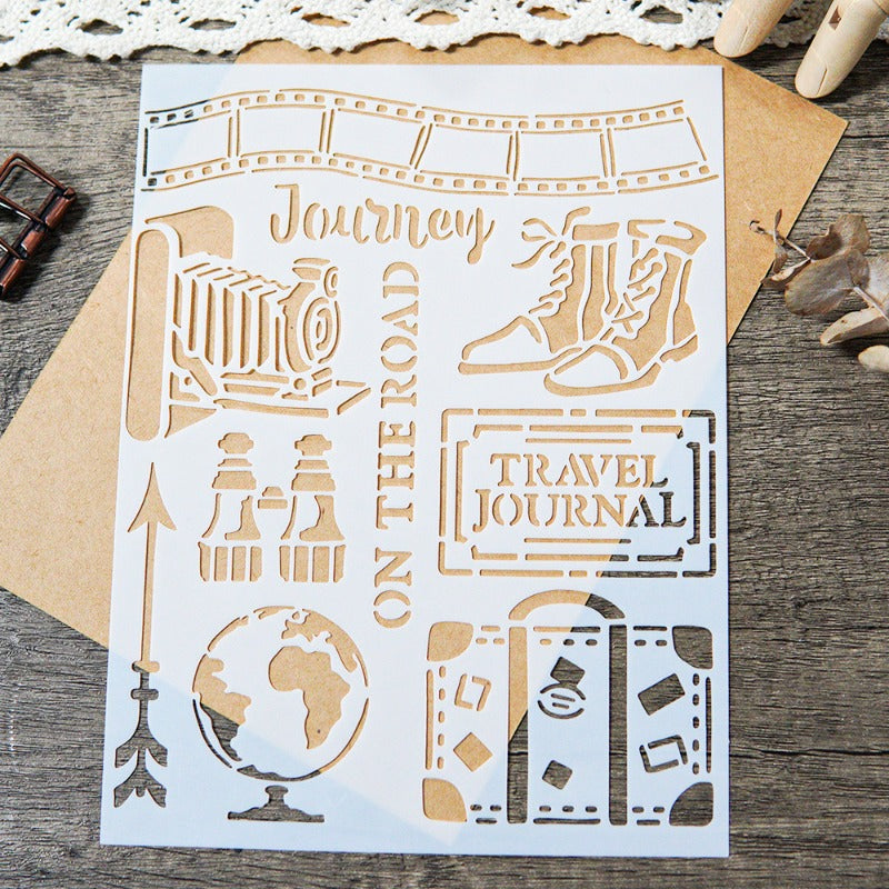 Journal DIY Painting Hollow Stencil