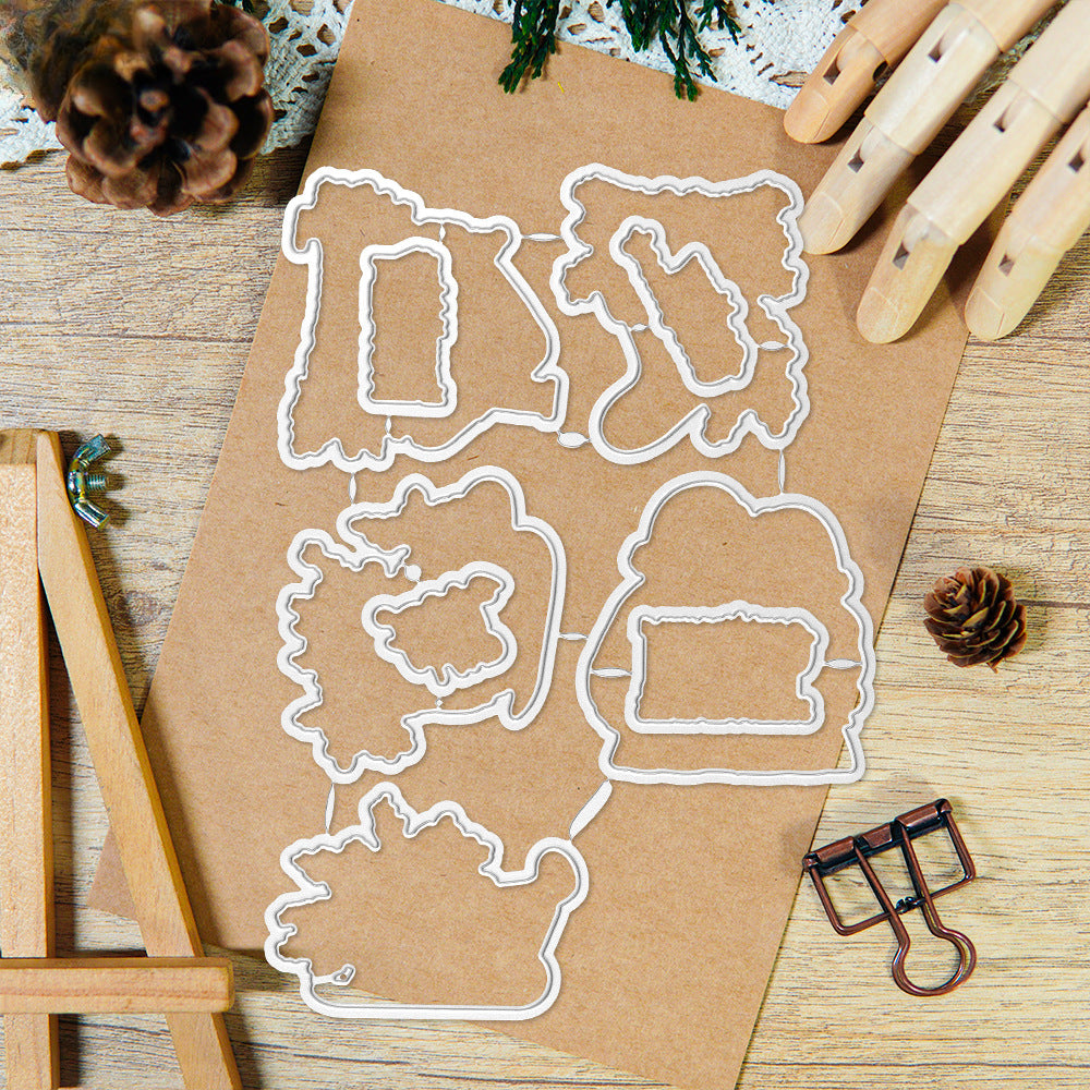 Christmas Elements Dies & Stamps Set