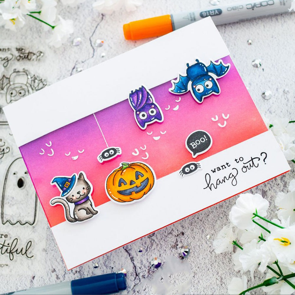 Halloween Ghost Dies & Stamps Set