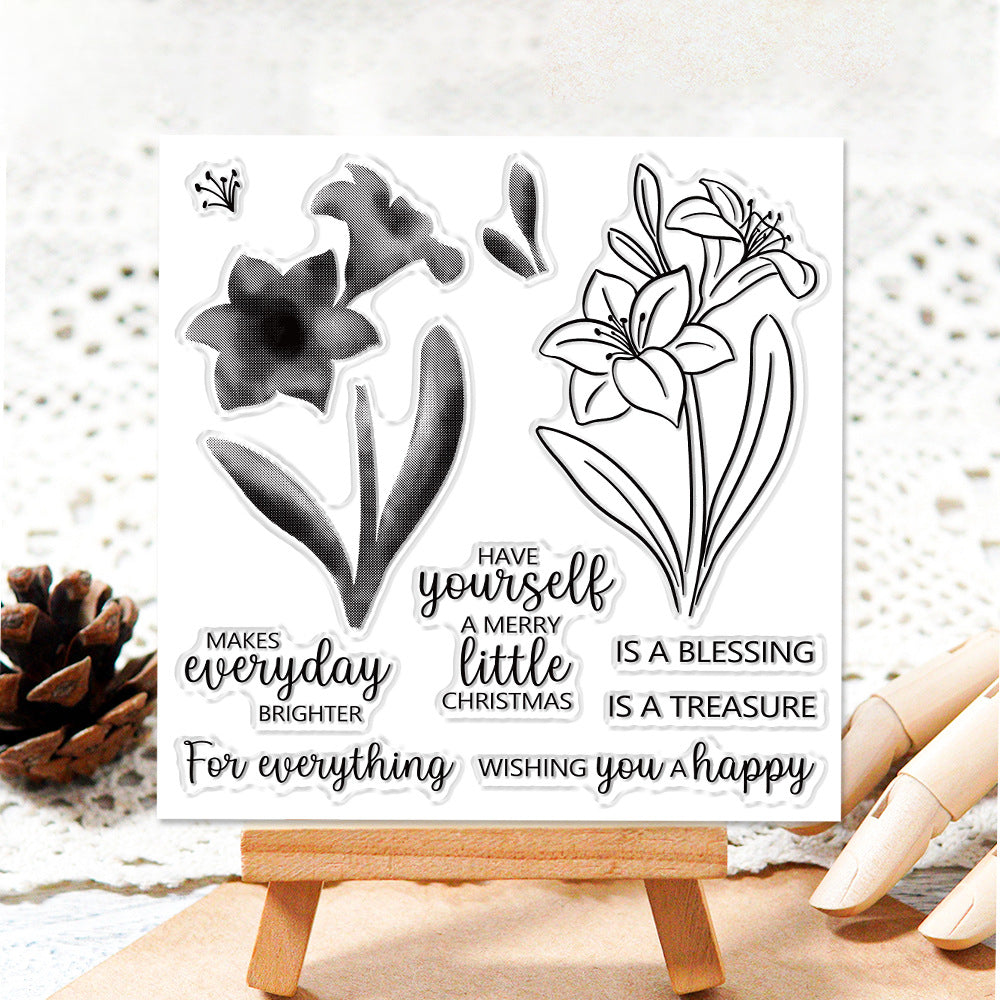 Orchid Dies & Stamps Set