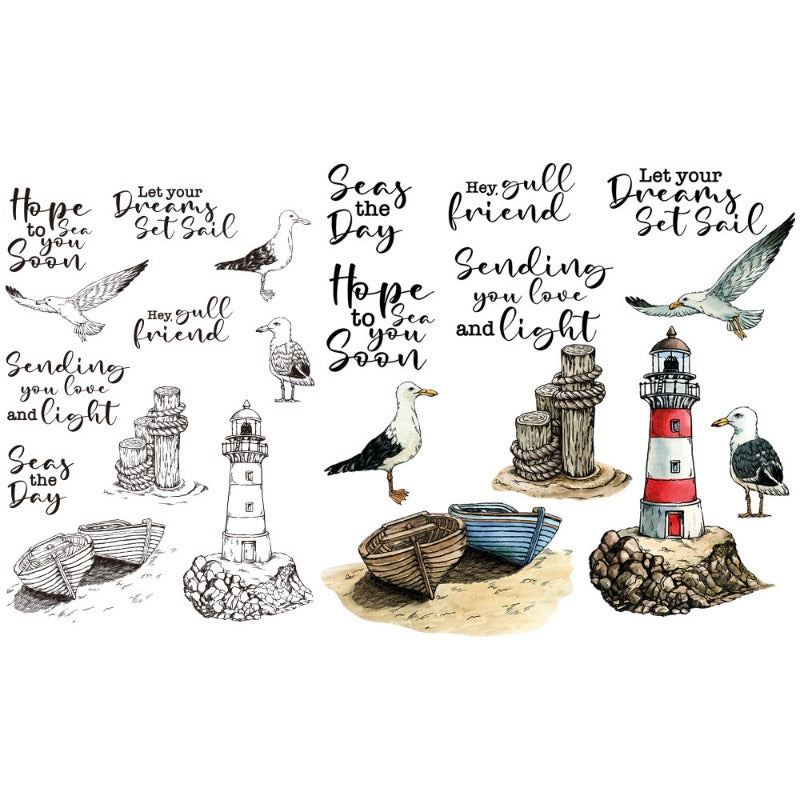 Seagull and Lighthouse Dies & Stamps Set
