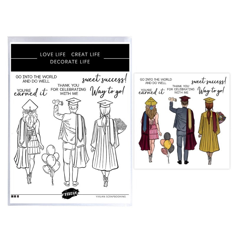 Bachelor Uniforms For Boys & Girls Dies & Stamps Set