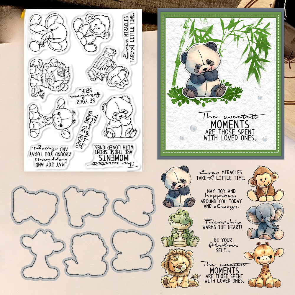Animal Dolls Dies & Stamps Set