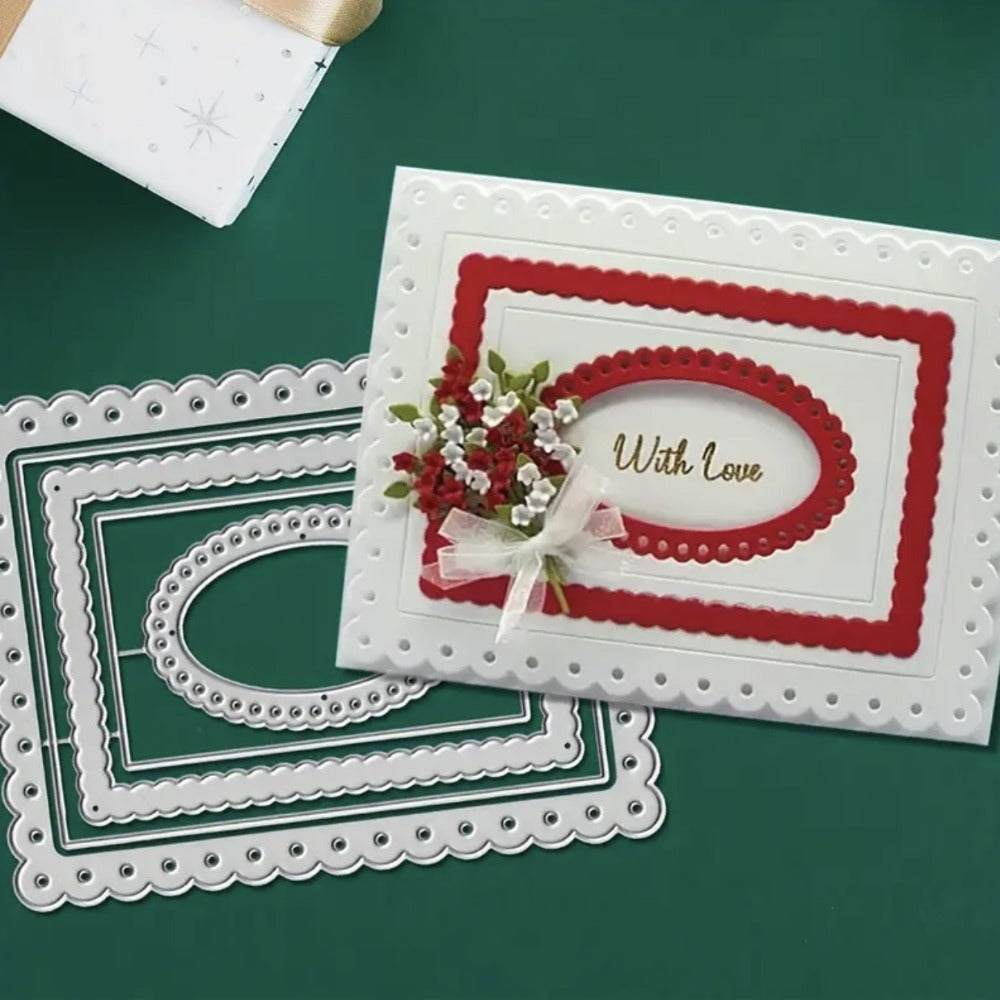 Multi-layered Lace Border Metal Cutting Dies