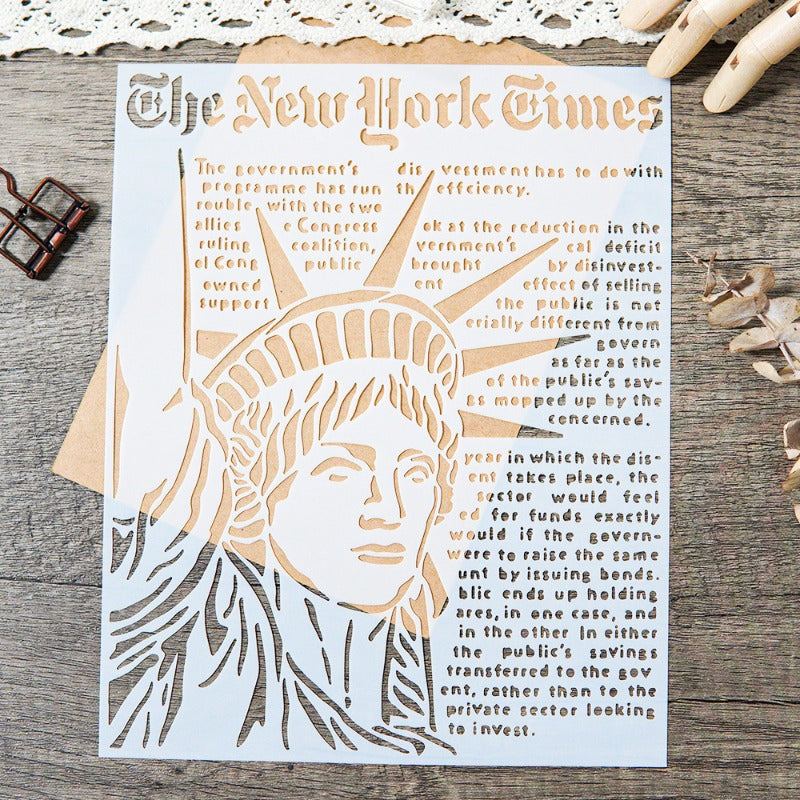 Statue of Liberty DIY Hollow Stencil