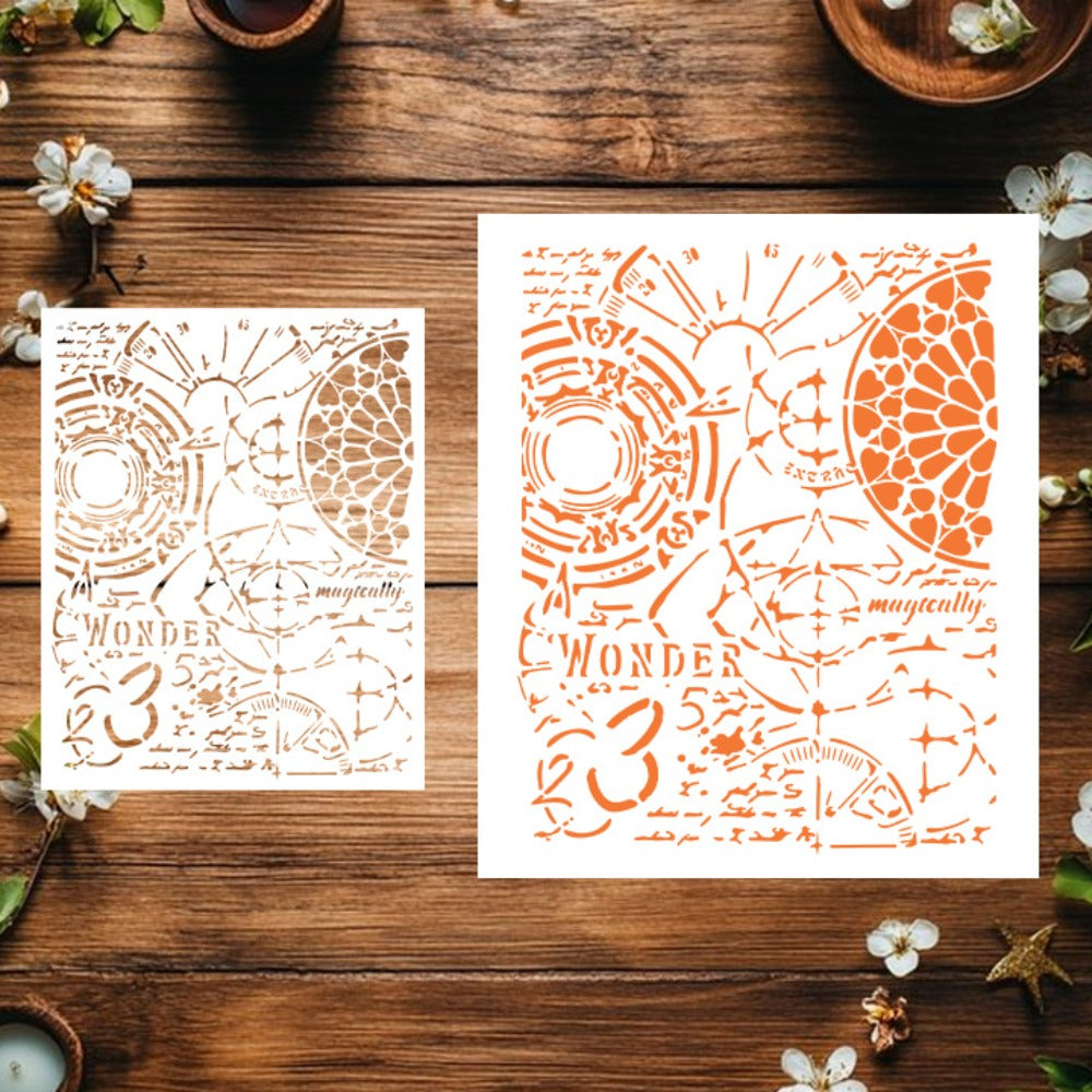 Time DIY Painting Hollow Stencil