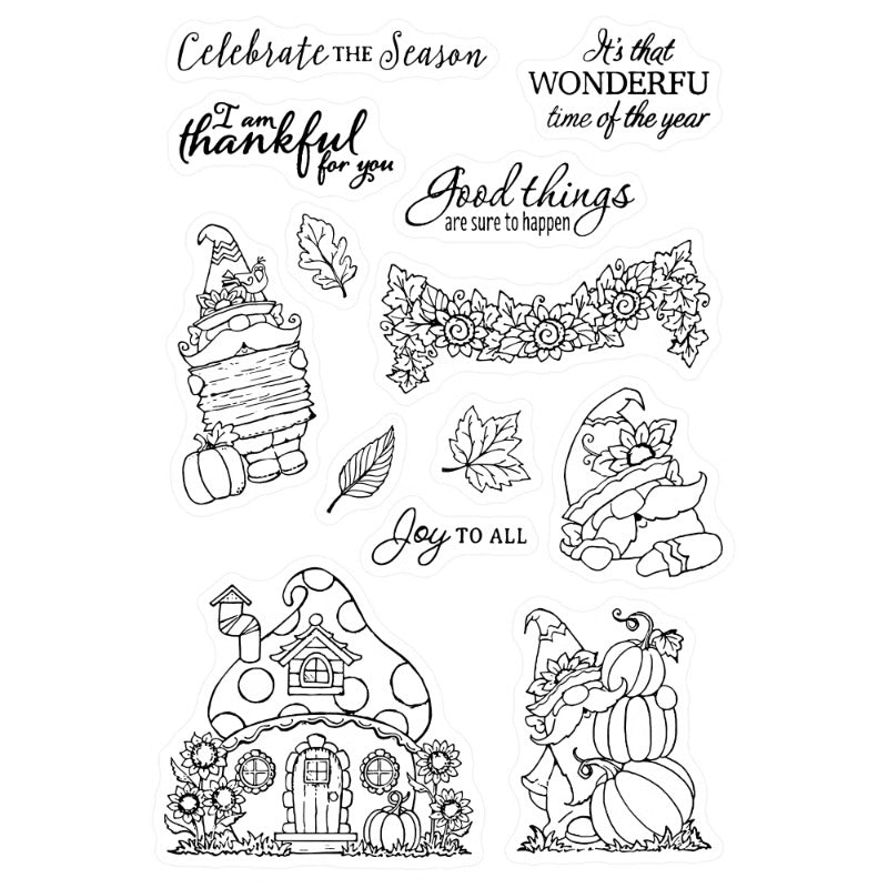 Pumpkin Gnome Dies & Stamps Set