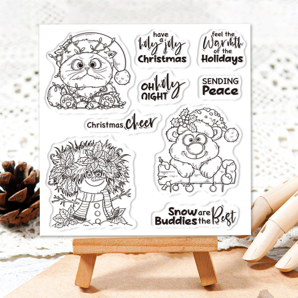 Christmas Animals Dies & Stamps Set