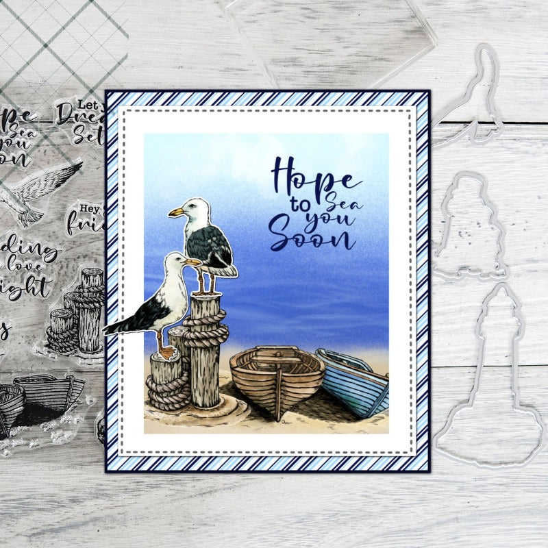 Seagull and Lighthouse Dies & Stamps Set