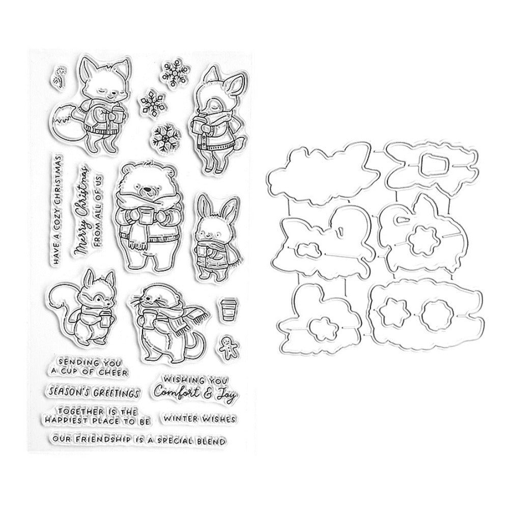Winter Animals Dies & Stamps Set