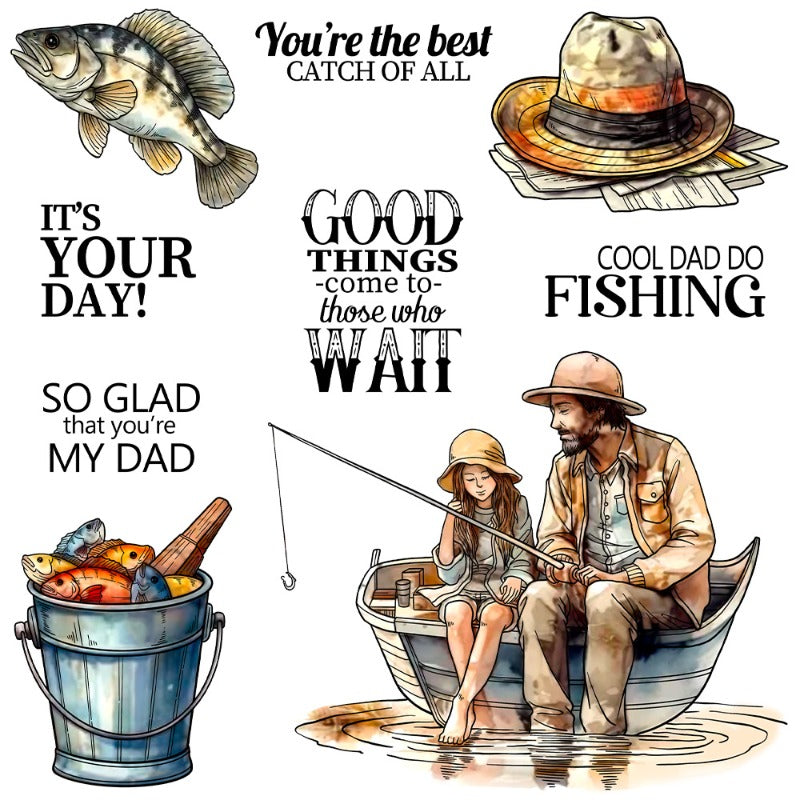 Fishing Dies & Stamps Set