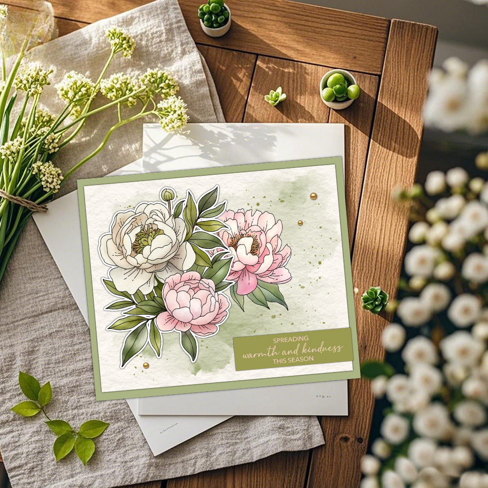 Beautiful Camellia Clear Stamps
