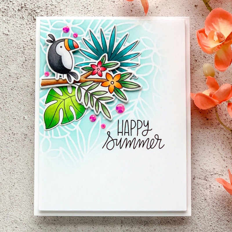 Cute Parrots Dies & Stamps Set