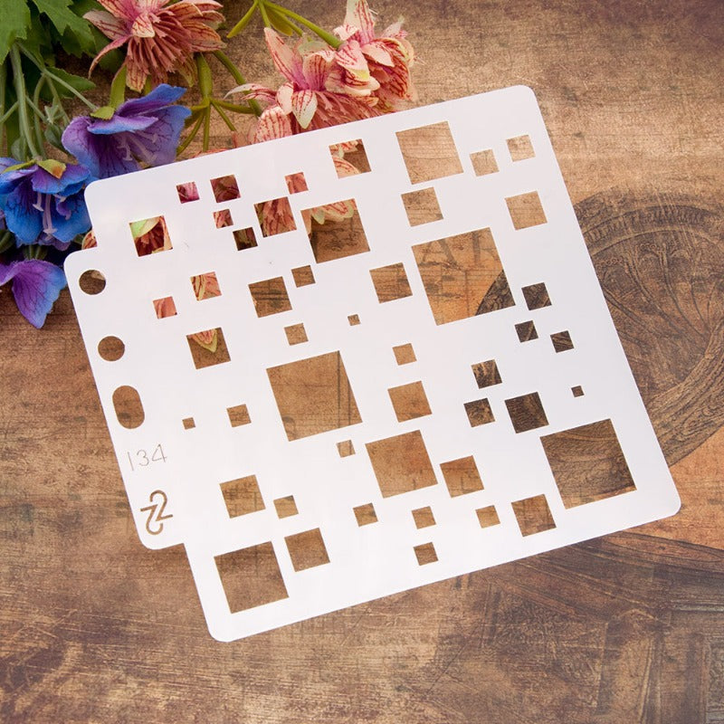 Square Pattern Hollow Stencil