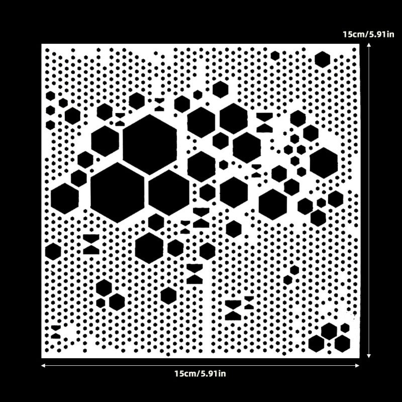 Hexagon DIY Painting Hollow Stencil