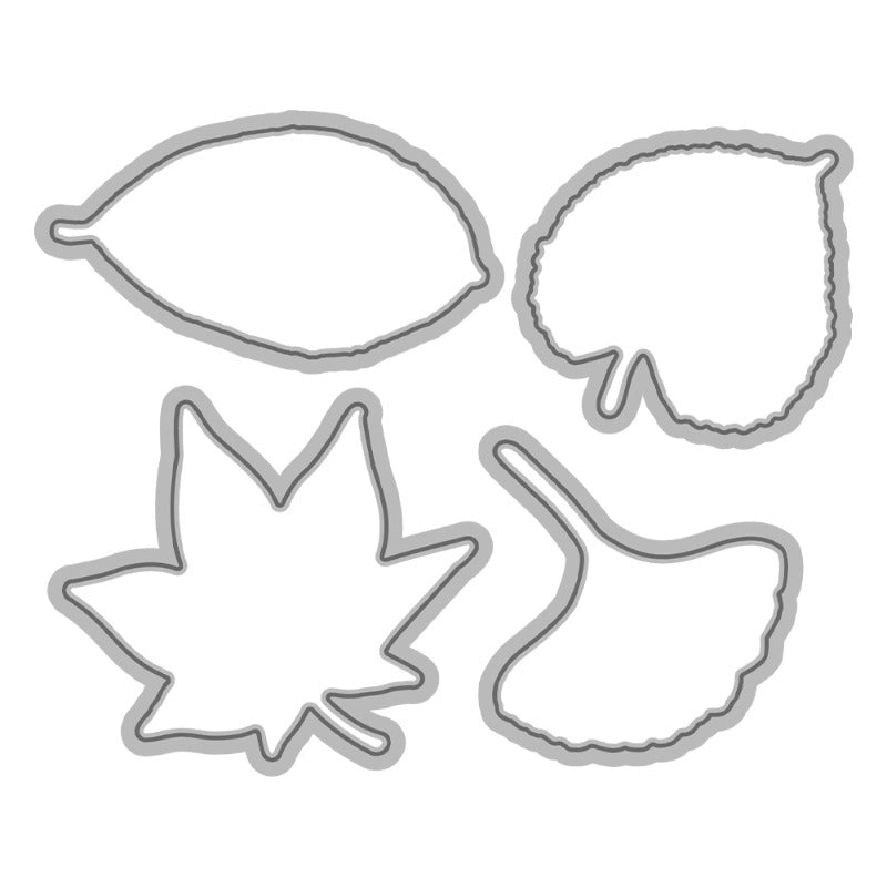 Autumn Nature Leaves Dies & Stamps Set
