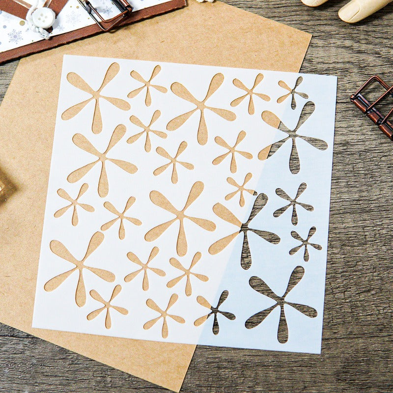Flowers DIY Painting Hollow Stencil