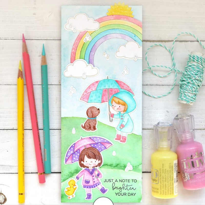 Little Rainy Girl Dies & Stamps Set