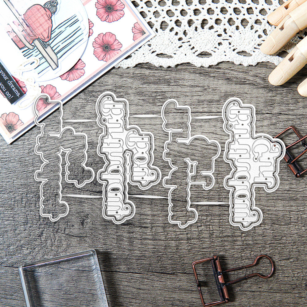 Birthday Wishes Metal Cutting Dies