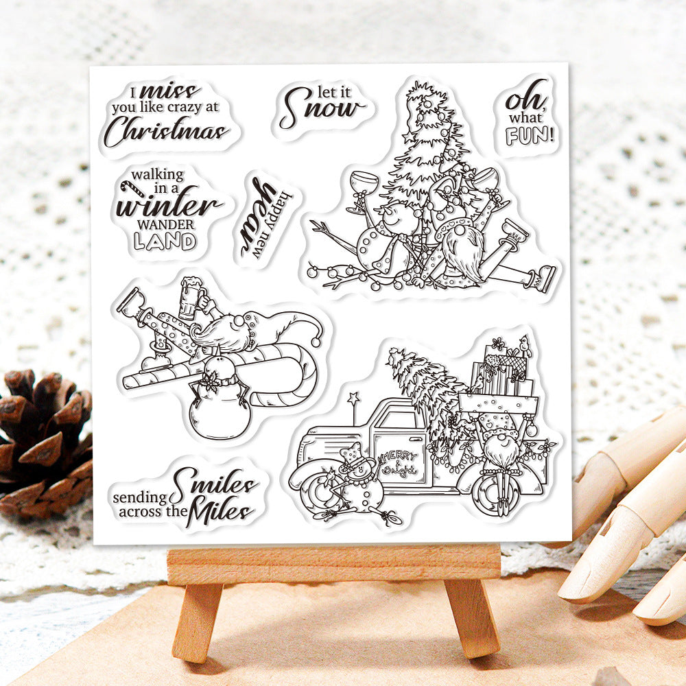 Christmas Theme Dies & Stamps Set