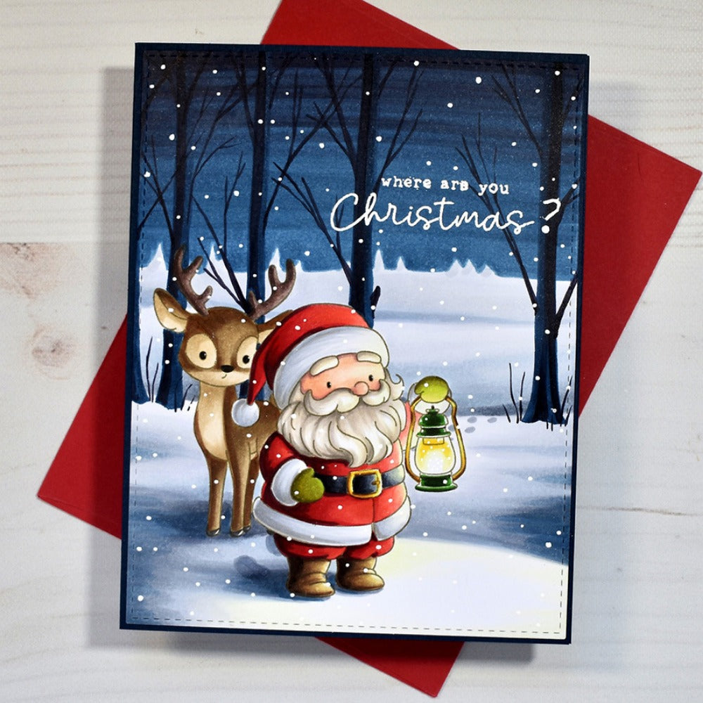 Santa Claus and Deer Dies & Stamps Set