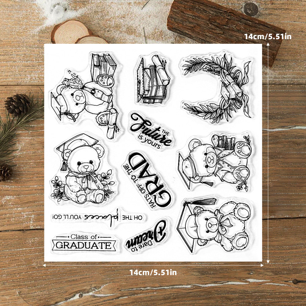 Graduation Season Bear Dies & Stamps Set